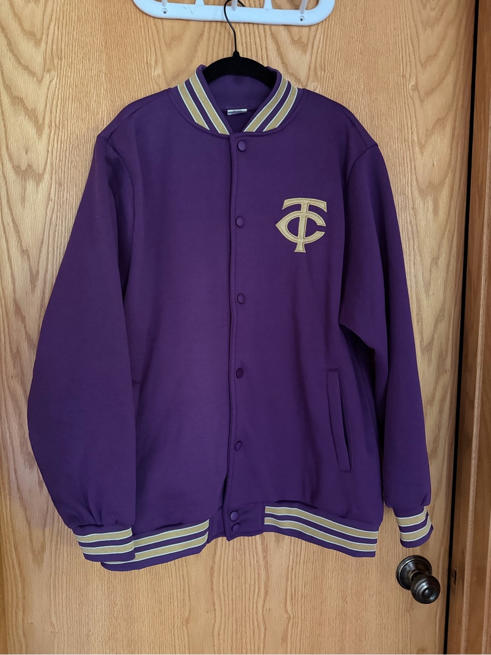 Minnesota Twins Prince Night Co-themed Exclusive Prince Varsity Jacket Sz L